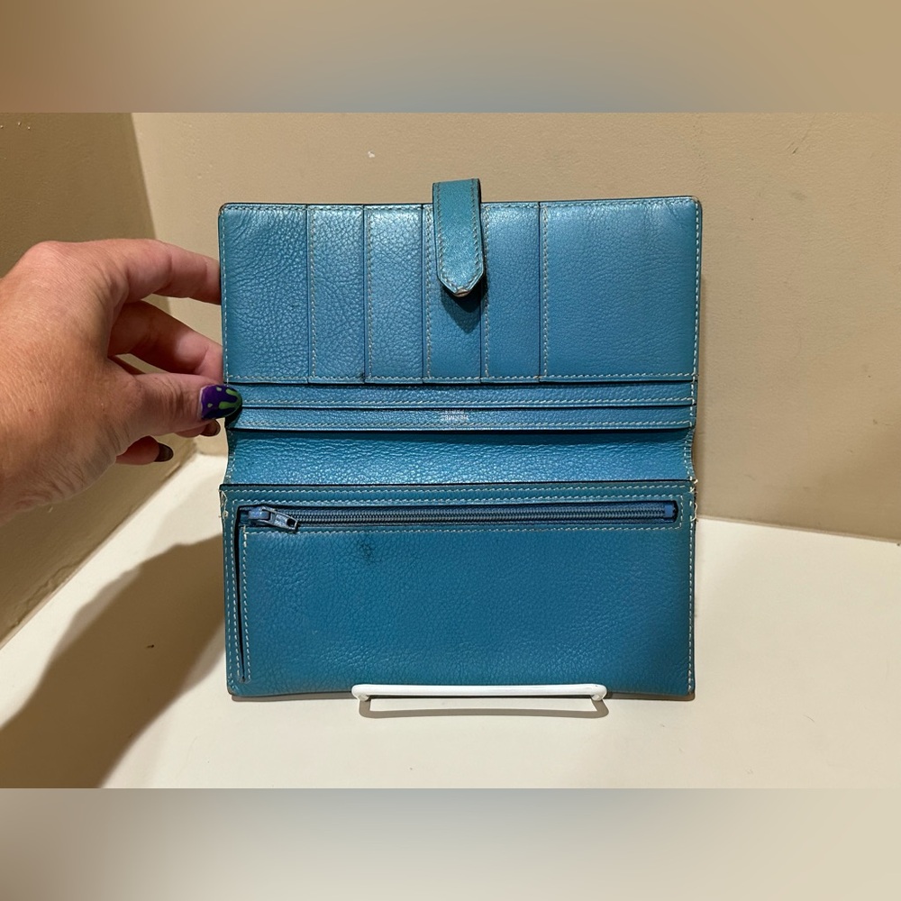 Hermes Jaune Amble Epsom Ghw Bearn Wallet - image 8